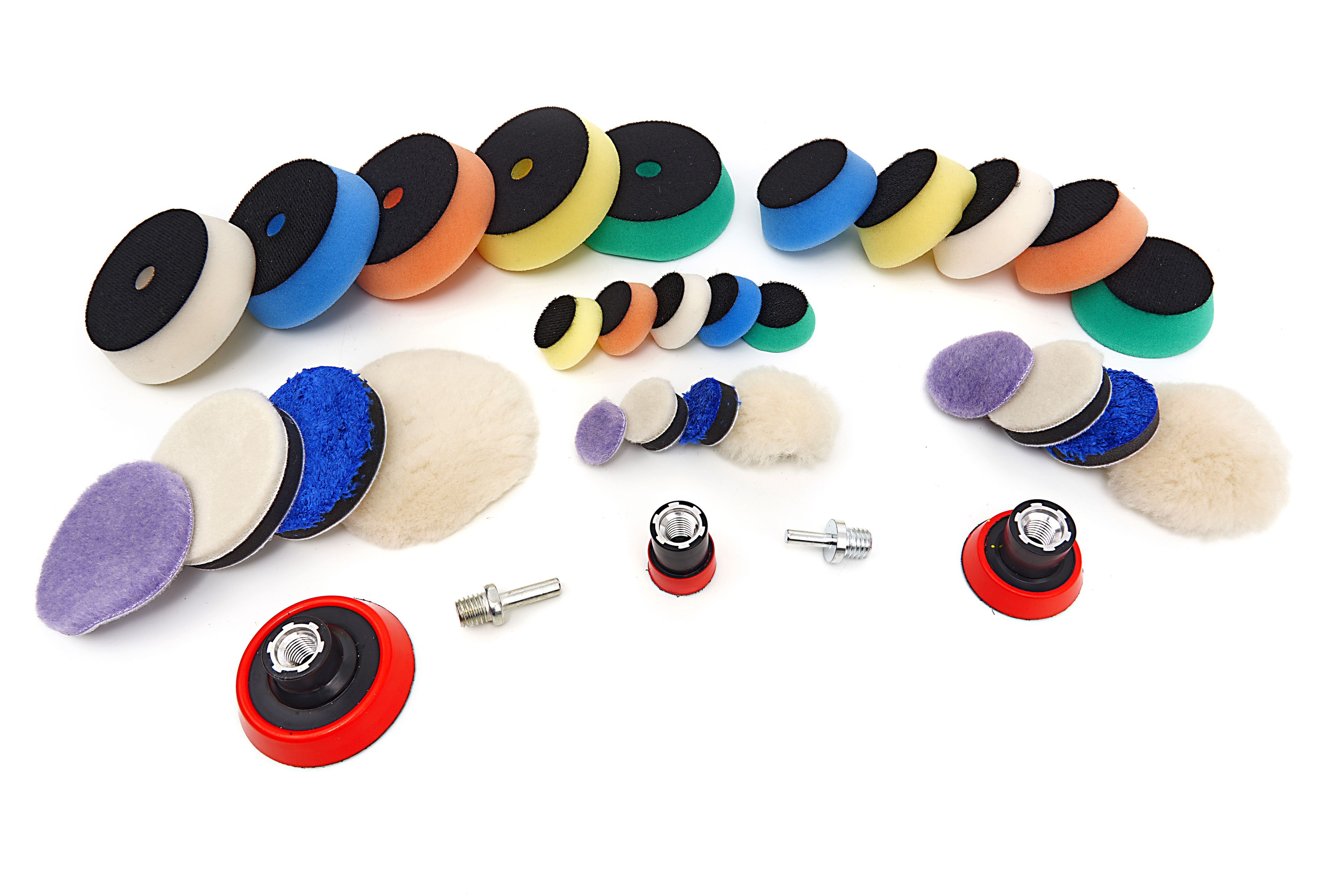 Set di lucidatura HBM da 32 pezzi con attacco M14 e 6 mm