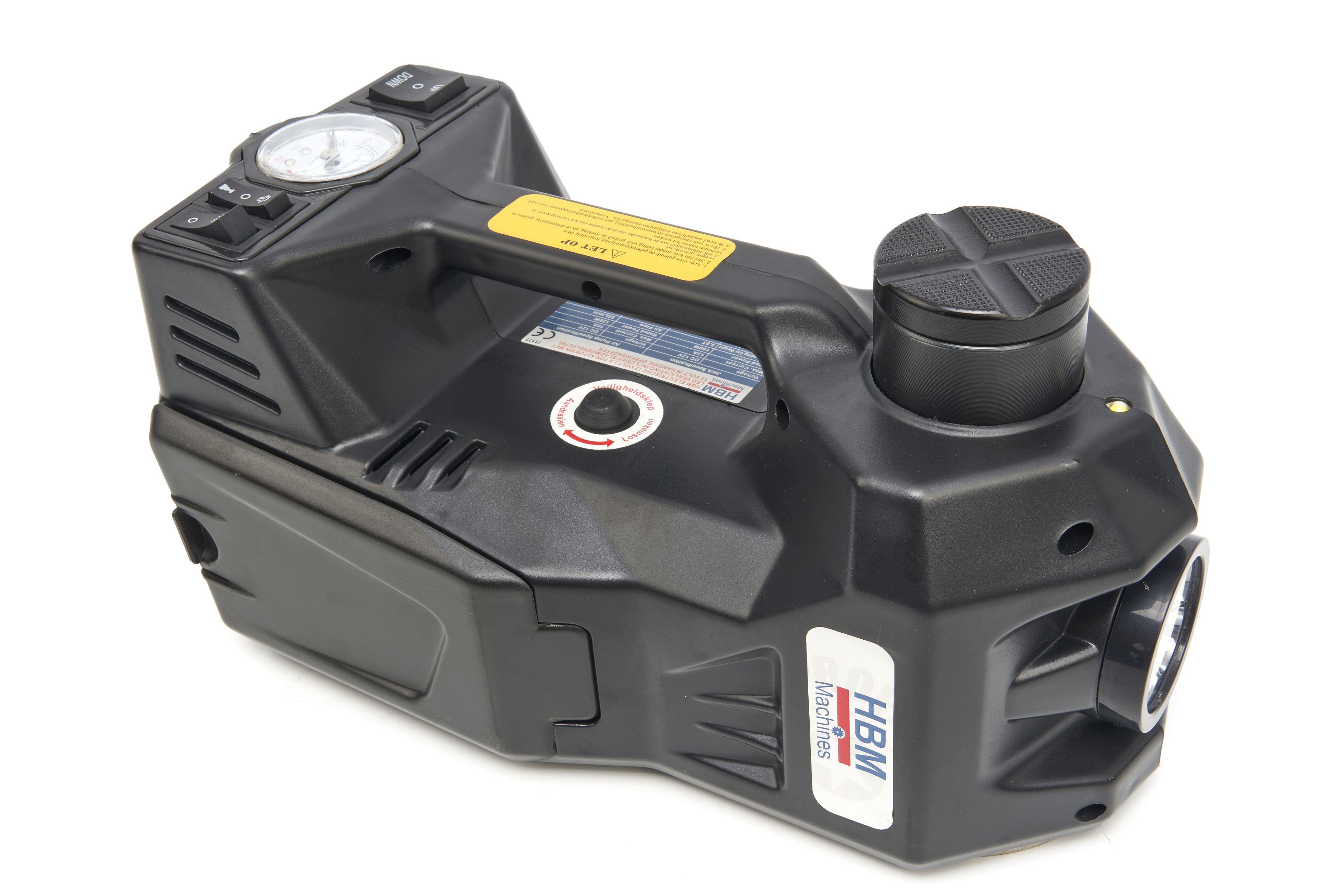 HBM Electric 12 Volt 1,5 Ton Car Jack With LED Lights Including Impact Wrench 12 Volt in Handbag Image 3