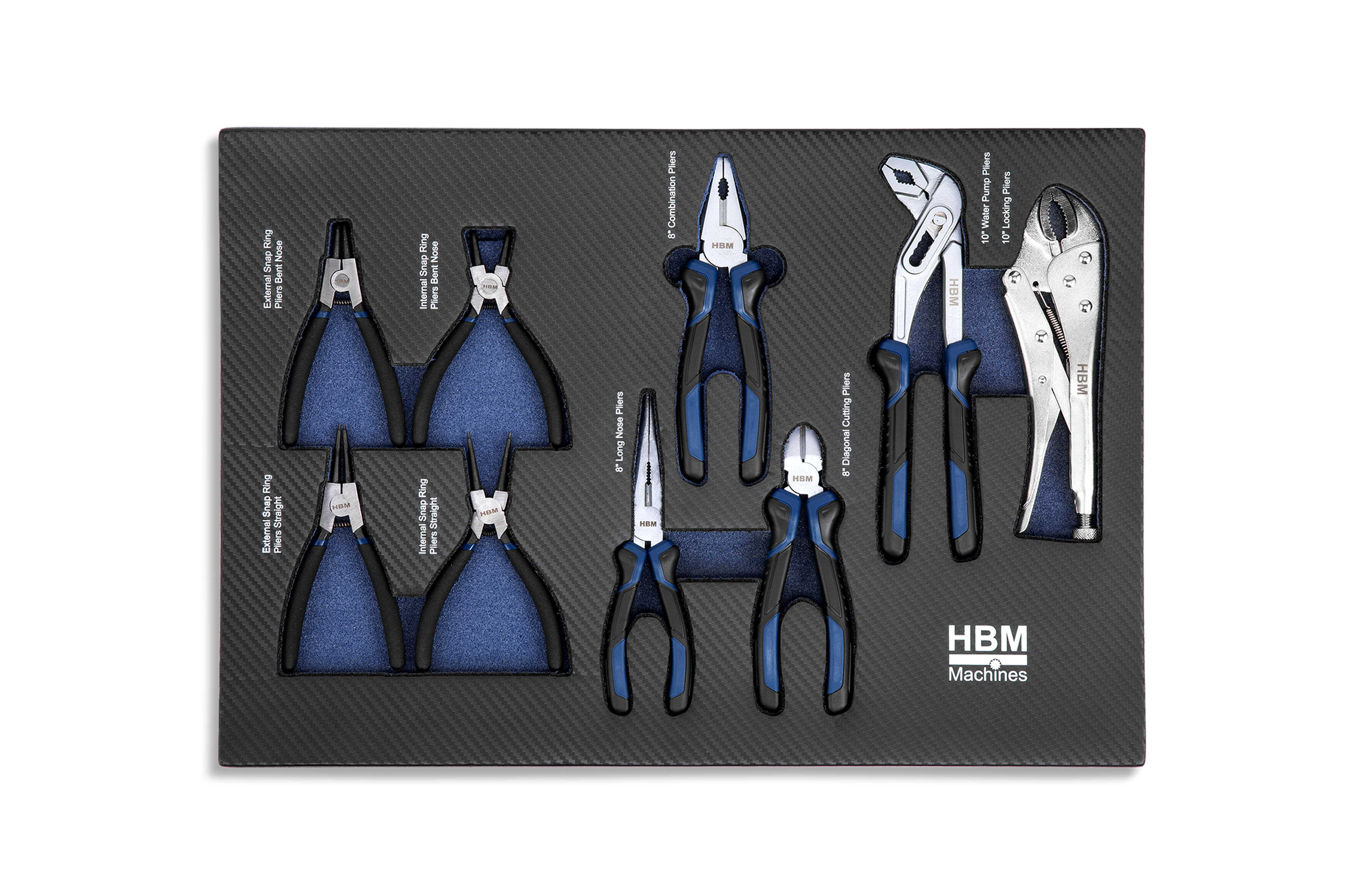HBM servante à outils garnie, 154 pièces, noire Image 11