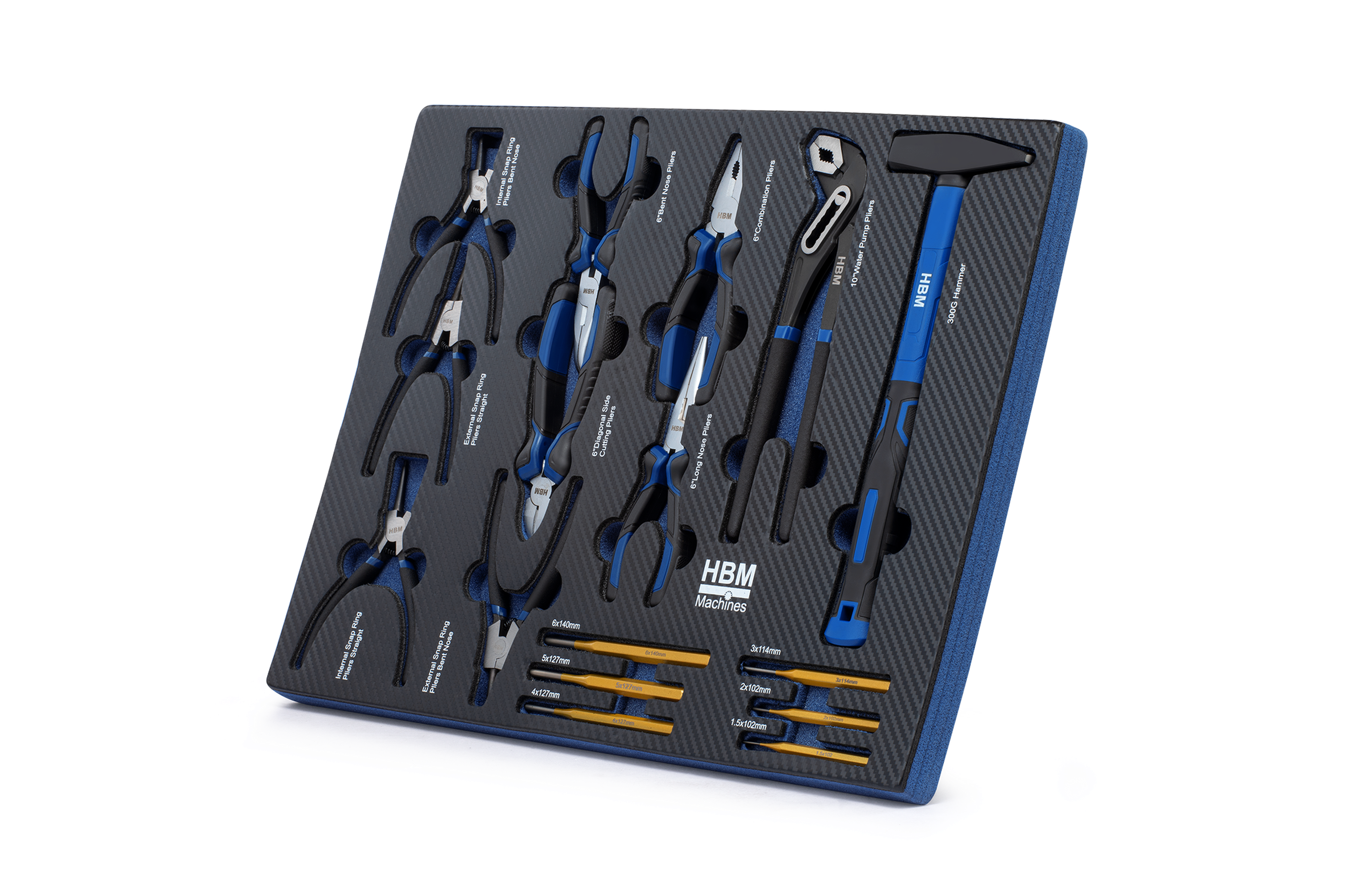 HBM inlays met gereedschapset 262-delig, voor gereedschapswagen, blauw Image 18