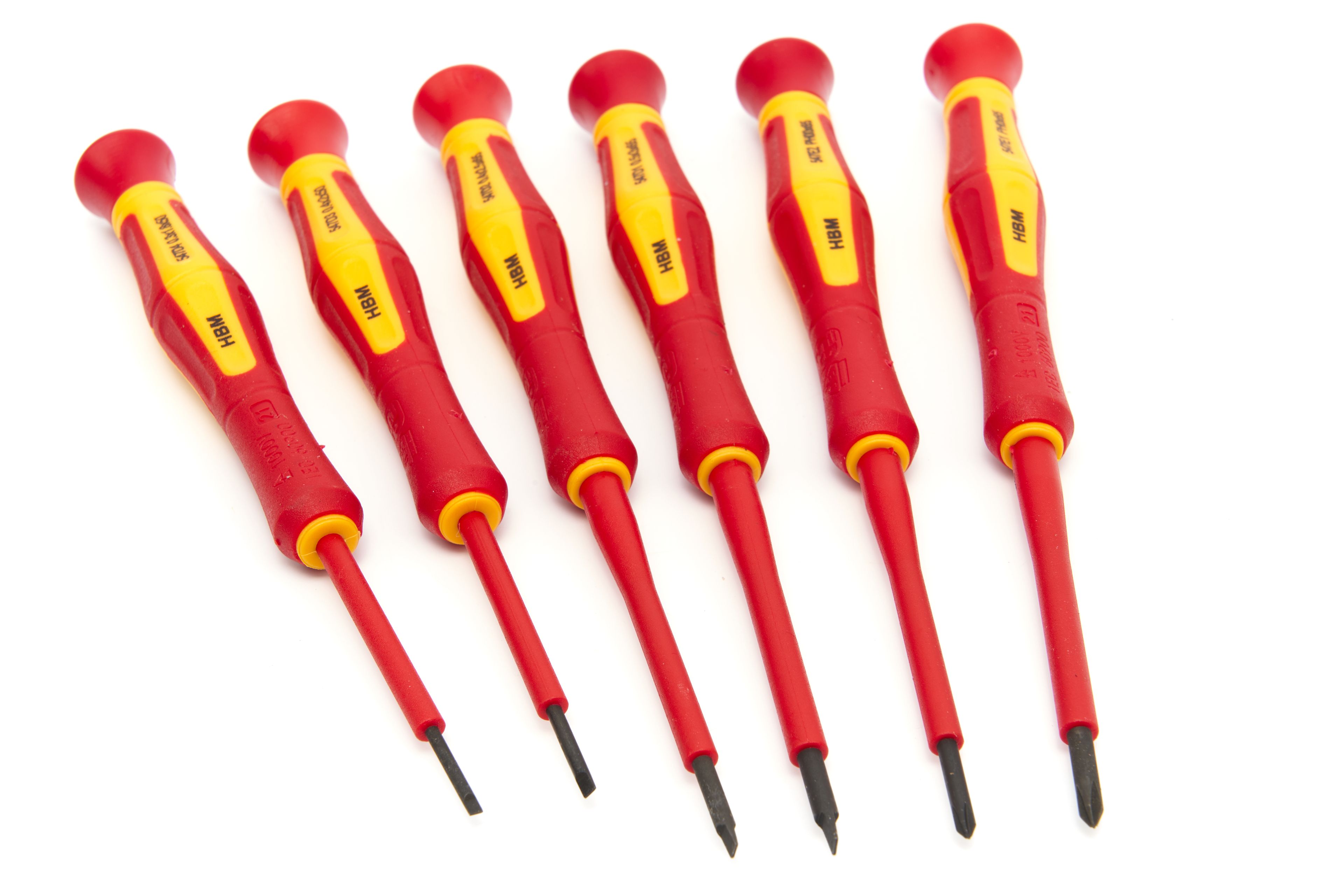 HBM Professional 6-teiliger VDE-Präzisionsschraubendreher-Satz Image 2
