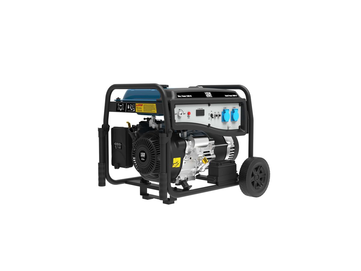 HBM generador con motor de gasolina de 322 cm³ 230V 5500W
