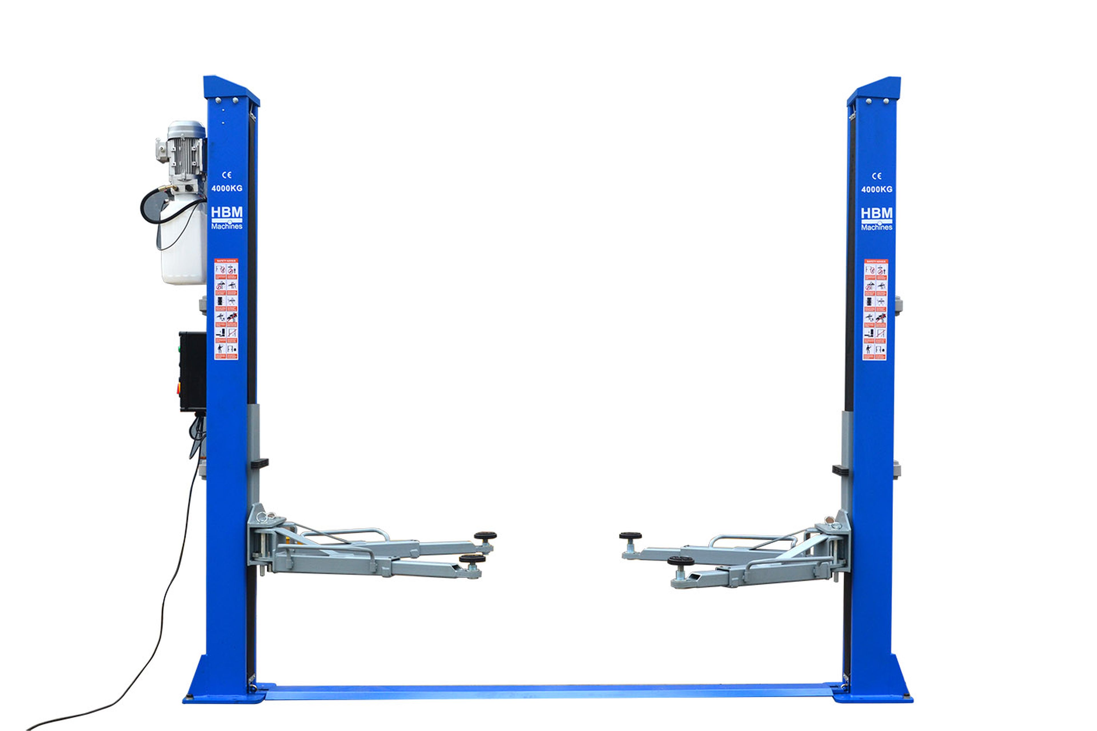 HBM Sollevatore idraulico professionale a 2 colonne da 4 tonnellate con sblocco elettronico Image 4