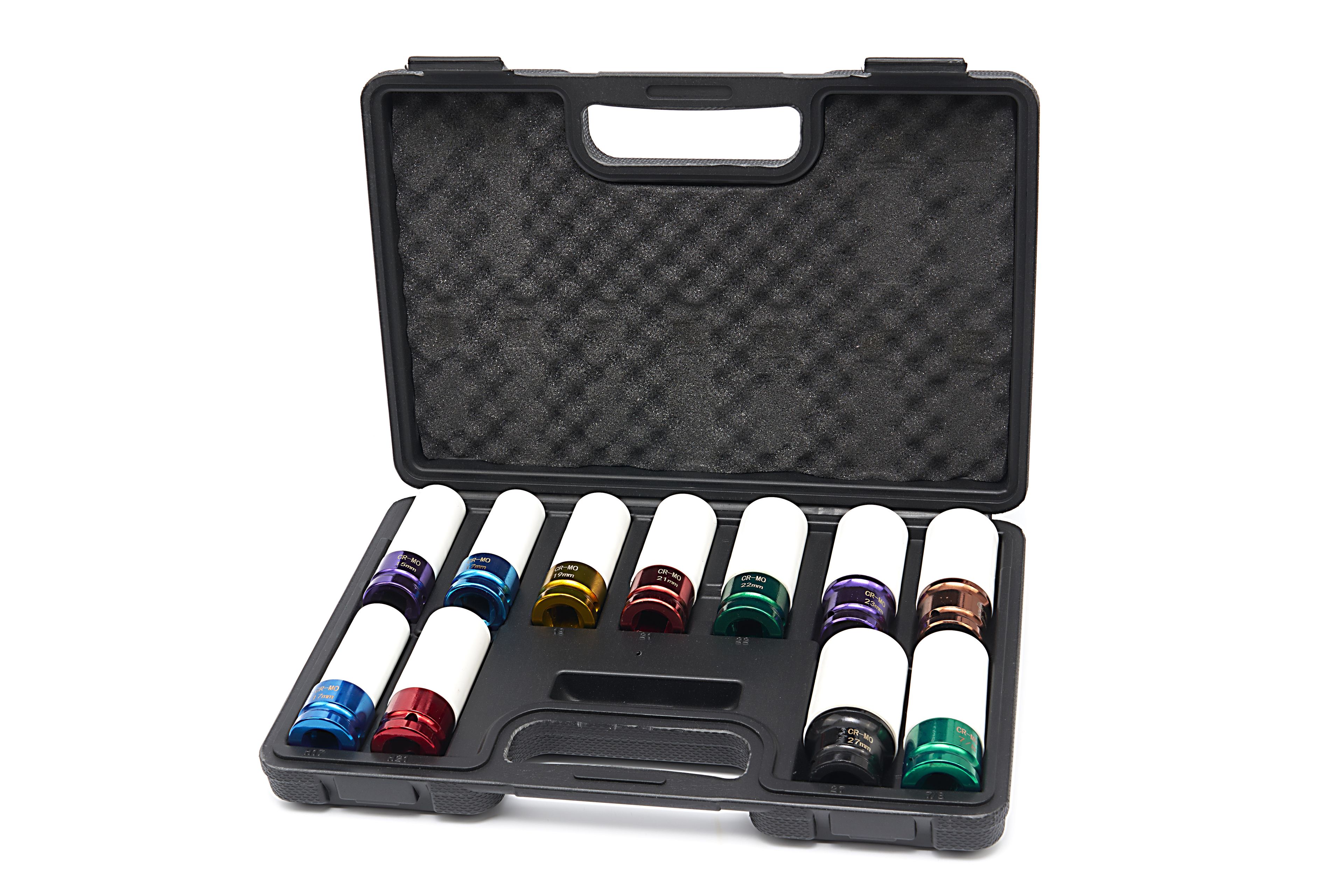 HBM lange krachtdoppenset 1/2 inch, 11-delig