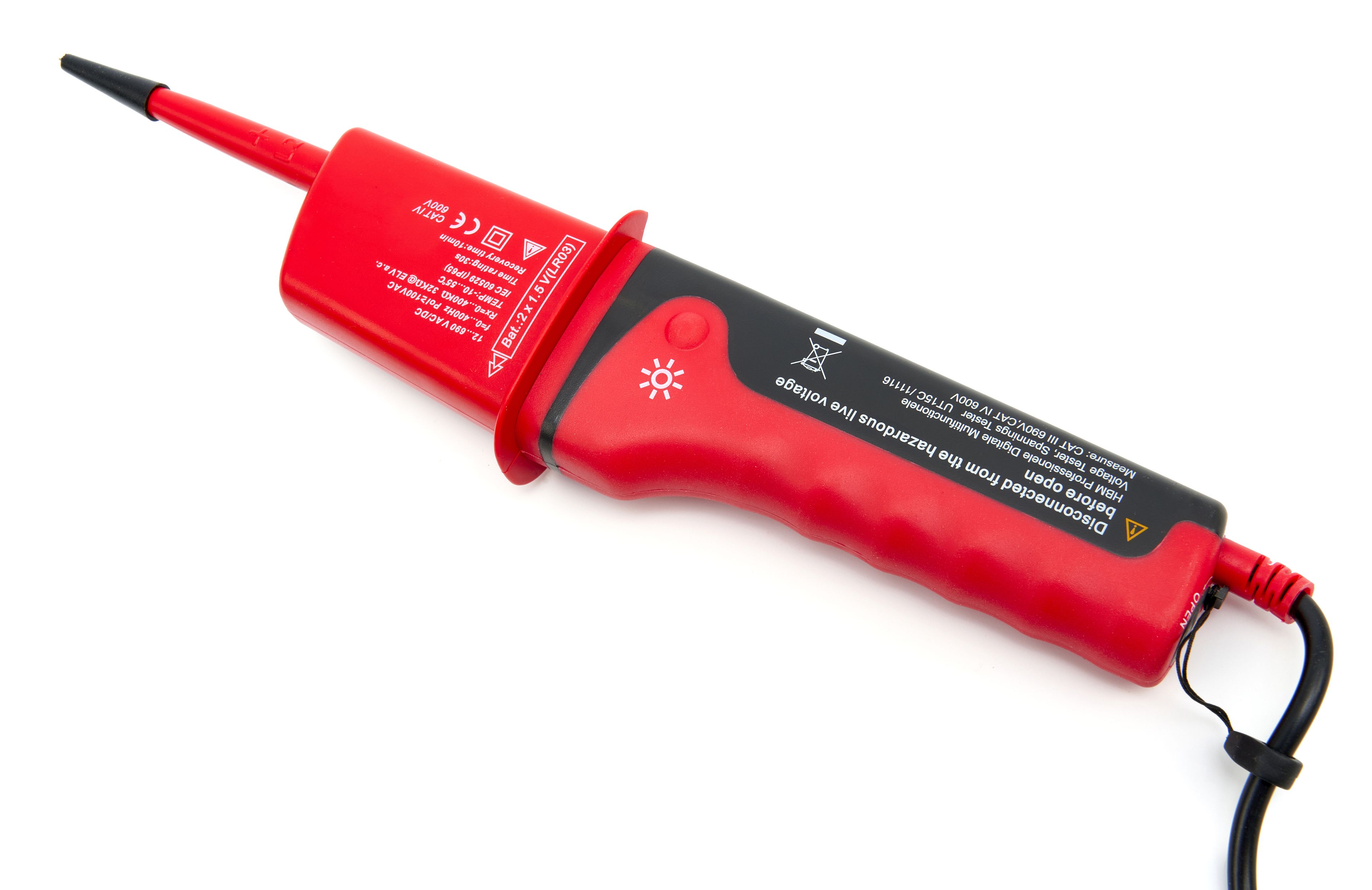 Tester di Voltaggio Digitale Multifunzionale Professionale HBM, Tester di Tensione Image 3