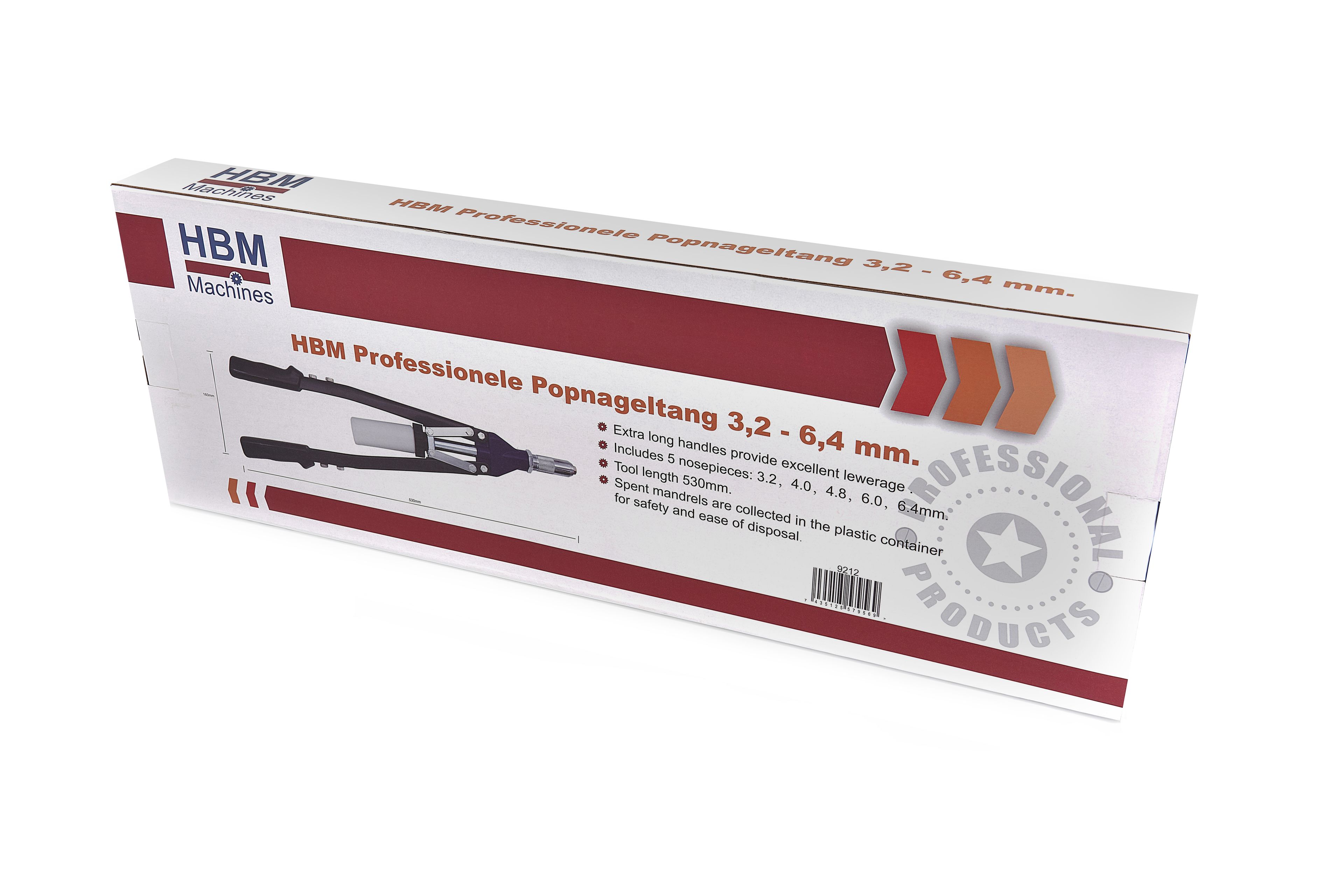 HBM Pince à rivets professionnelle 3,2 - 6,4 mm Image 6