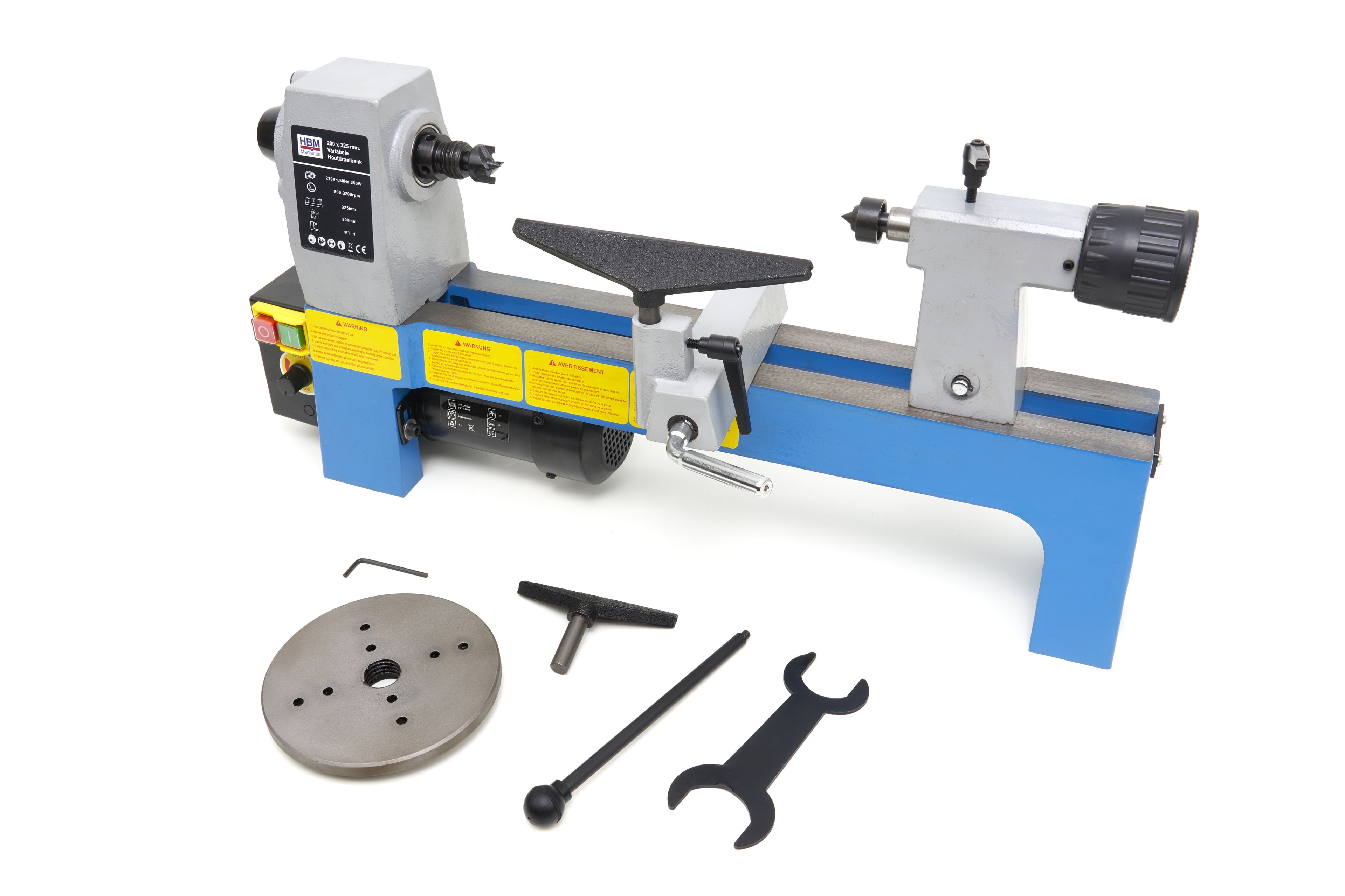 HBM Tour à bois avec variateur 200 x 325 mm Image 2