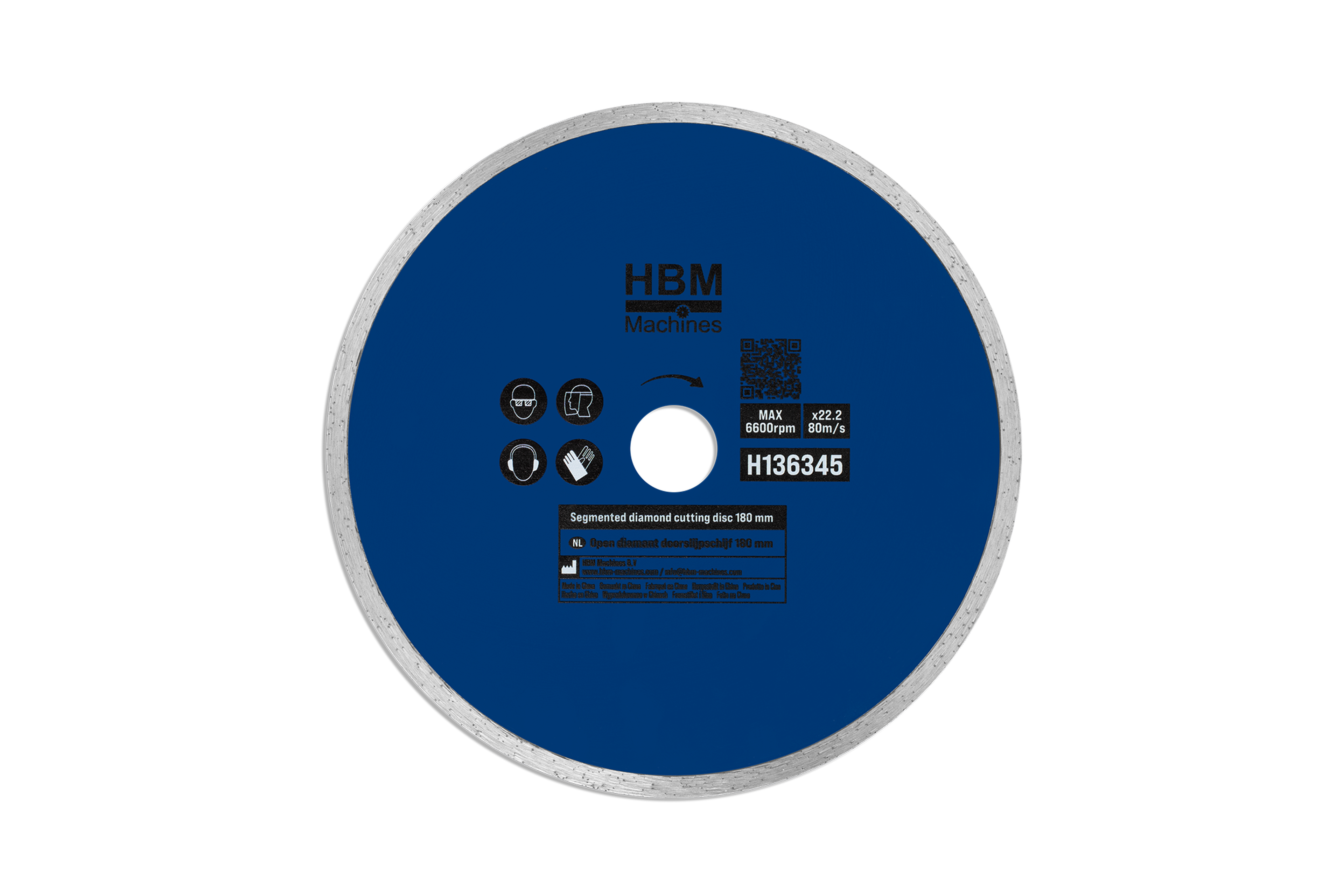 HBM diamant doorslijpschijven 180 mm | Dicht Image 1