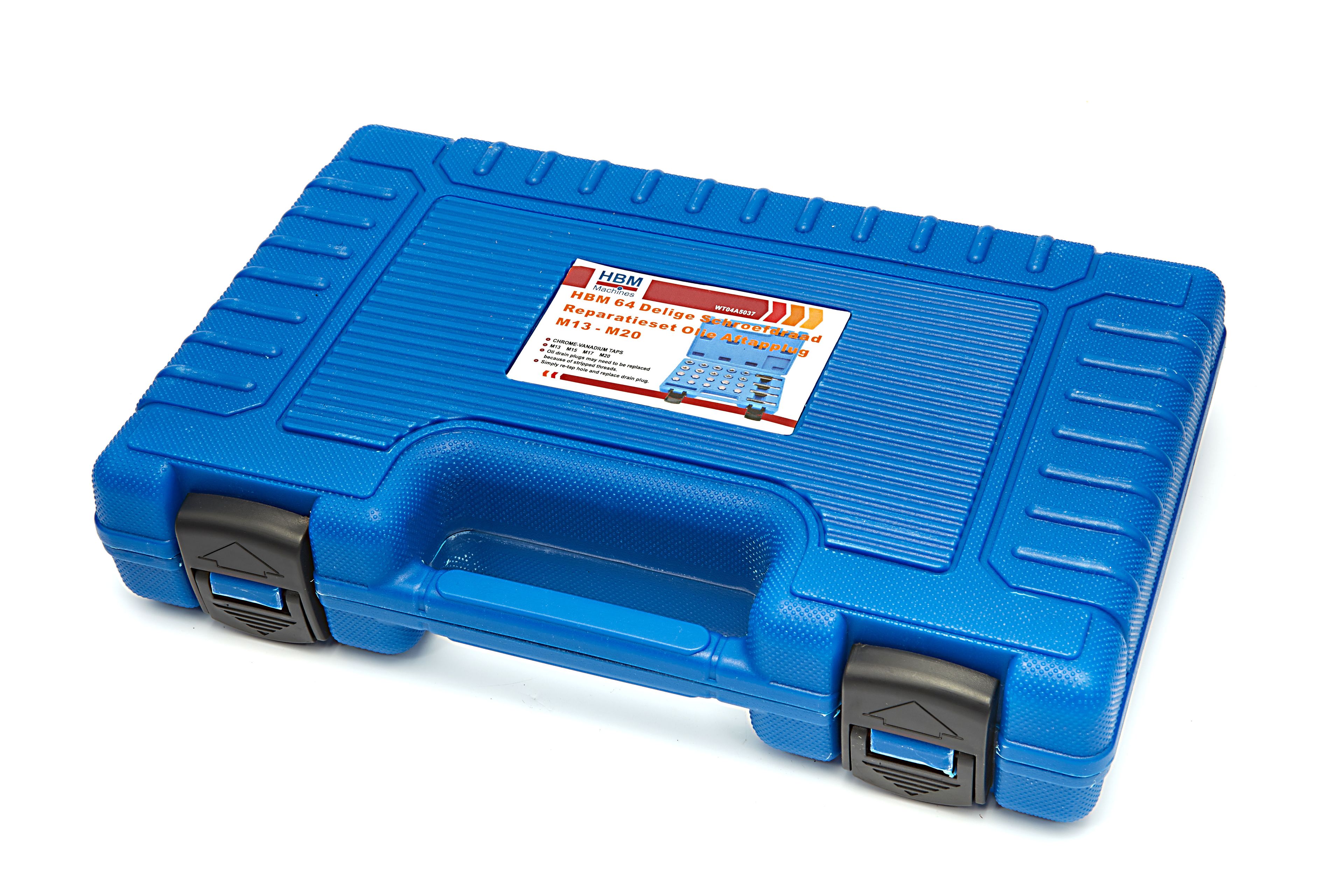 HBM Kit de réparation 64 pièces filetées pour bouchons de vidange d'huile M13 - M20 Image 3