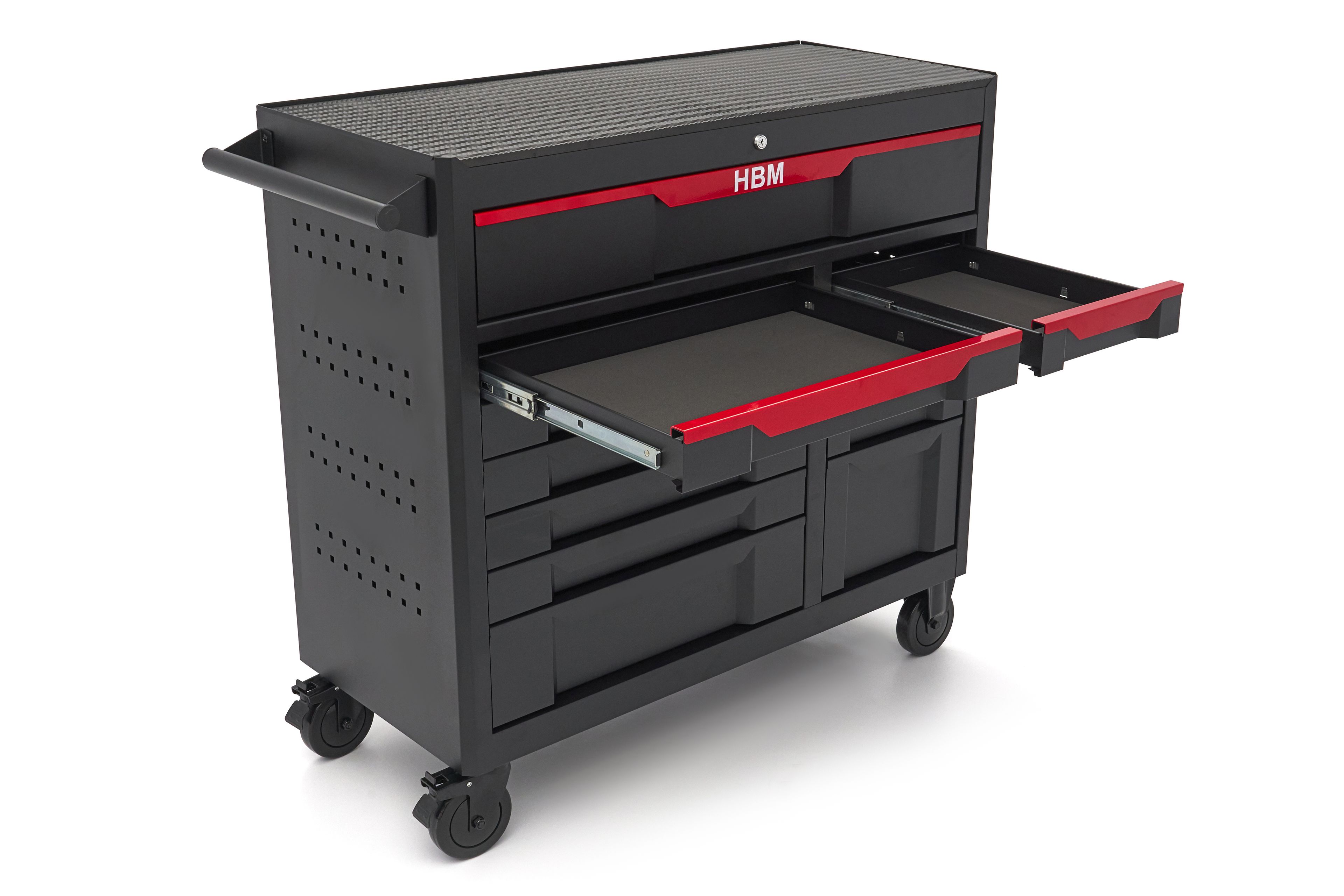 HBM gereedschapswagen 12 laden, 106 cm, zwart Image 6