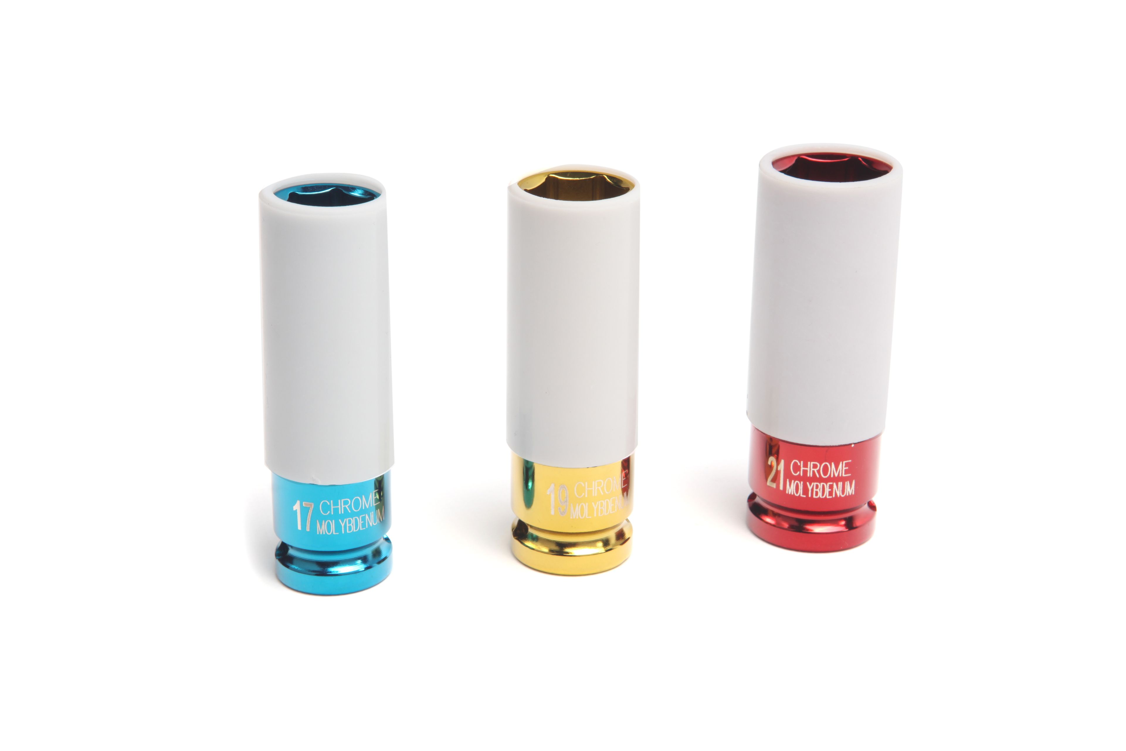 HBM 3-tlg. langer Steckschlüssel-Satz mit Kunststoff-Schutzhülsen Image 3