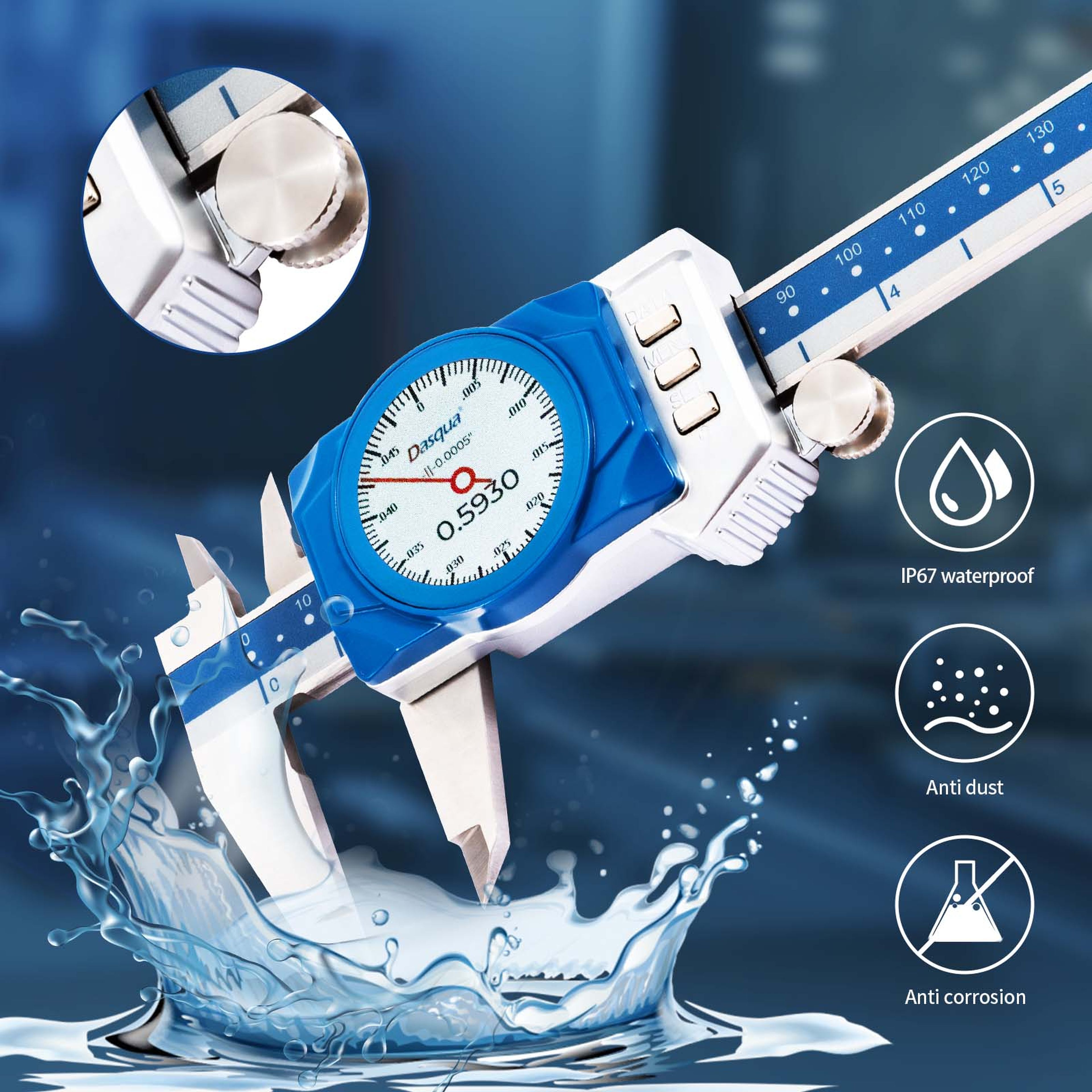 Calibro digitale combinato Dasqua 3004-0010 Image 9