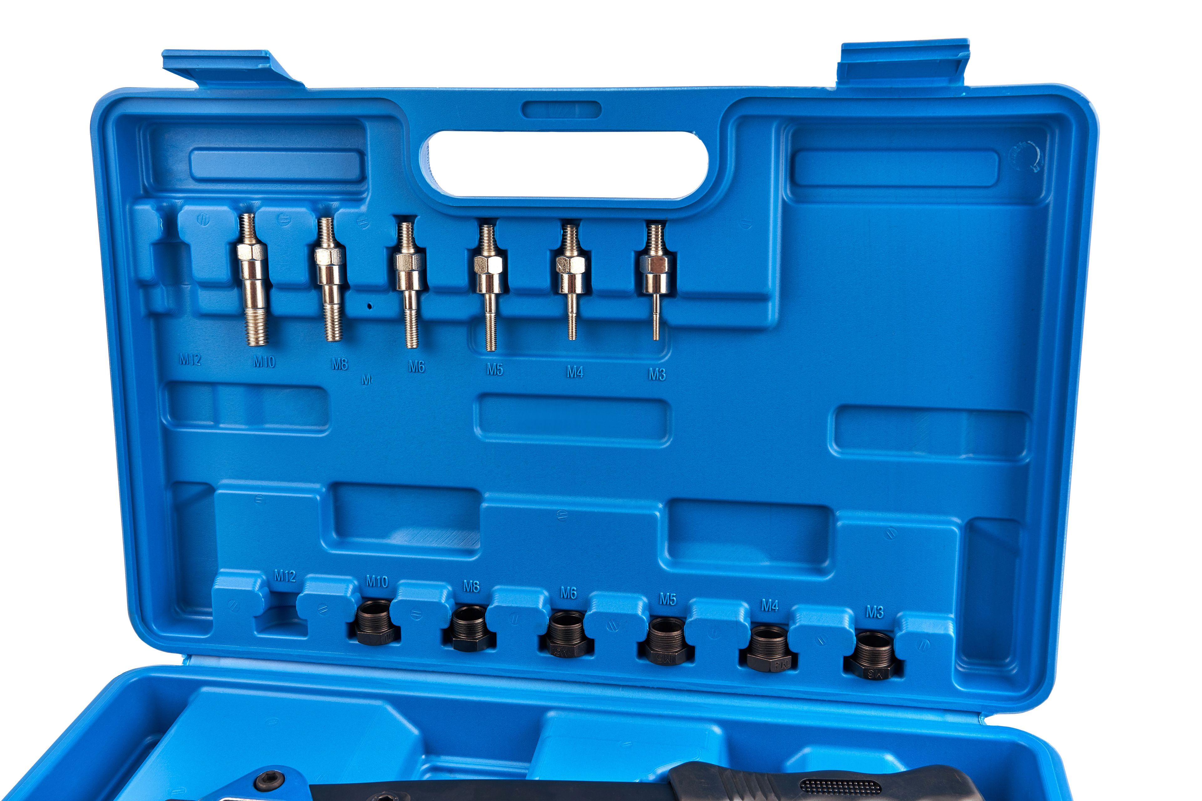 HBM Ensemble de riveteuses aveugles professionnelles 104 pièces avec étui Image 3