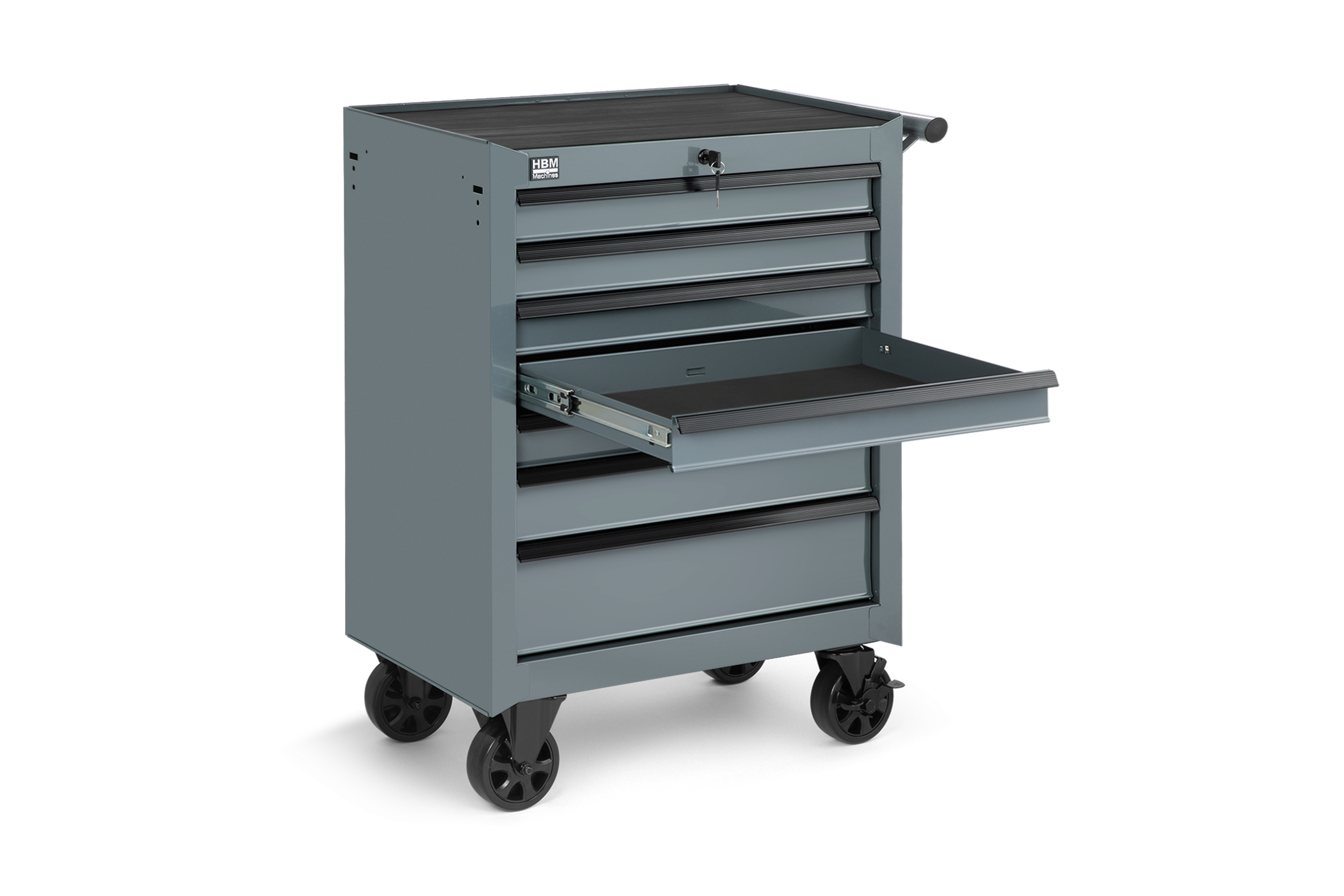 HBM Chariot à outils 7 tiroirs, gris Image 5