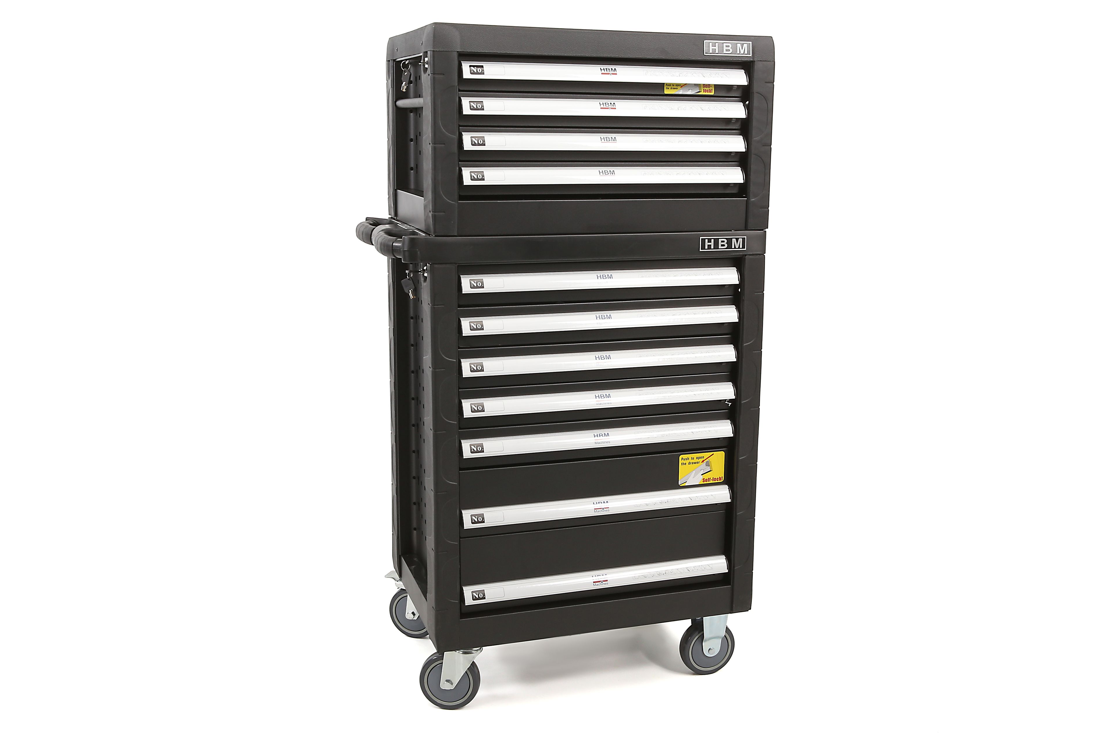 HBM Werkzeugschrank mit 4 Schubladen - SCHWARZ Image 4