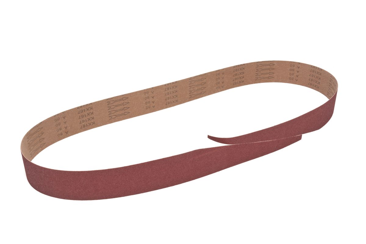 Banda de lija HBM 3140mm grano 80 para la lijadora cilíndrica HBM de 405 mm, 5 piezas