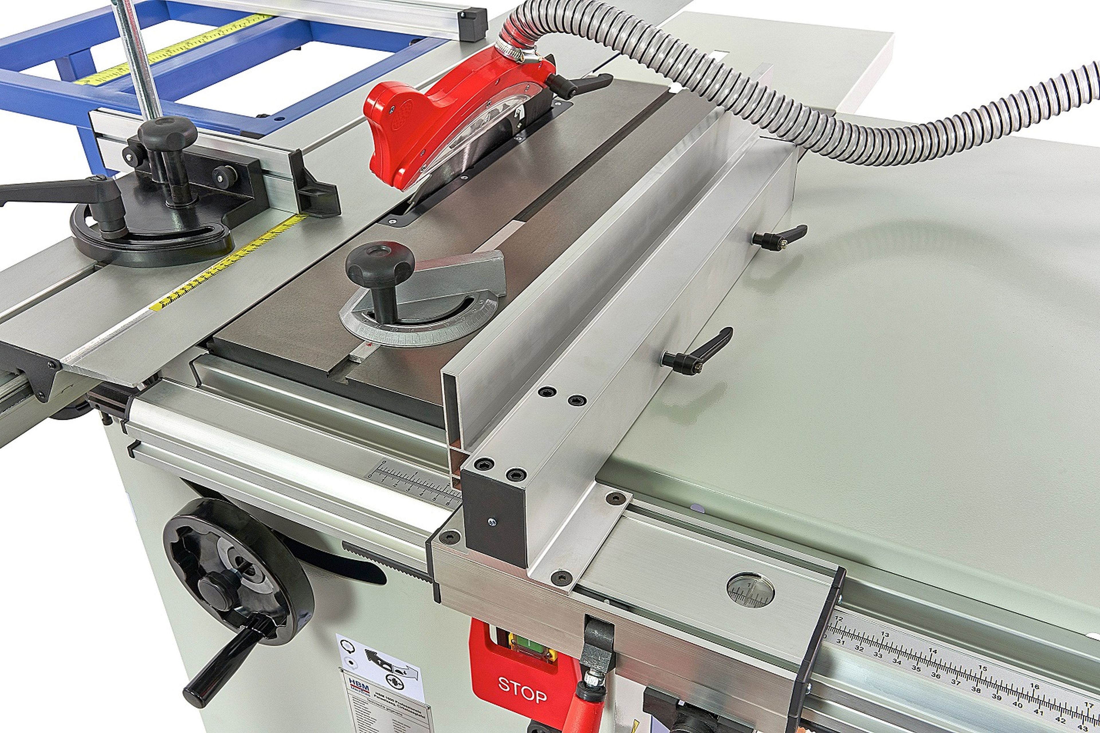Scie à panneaux professionnelle HBM 1600, scie circulaire sur table avec chariot coulissant Image 15