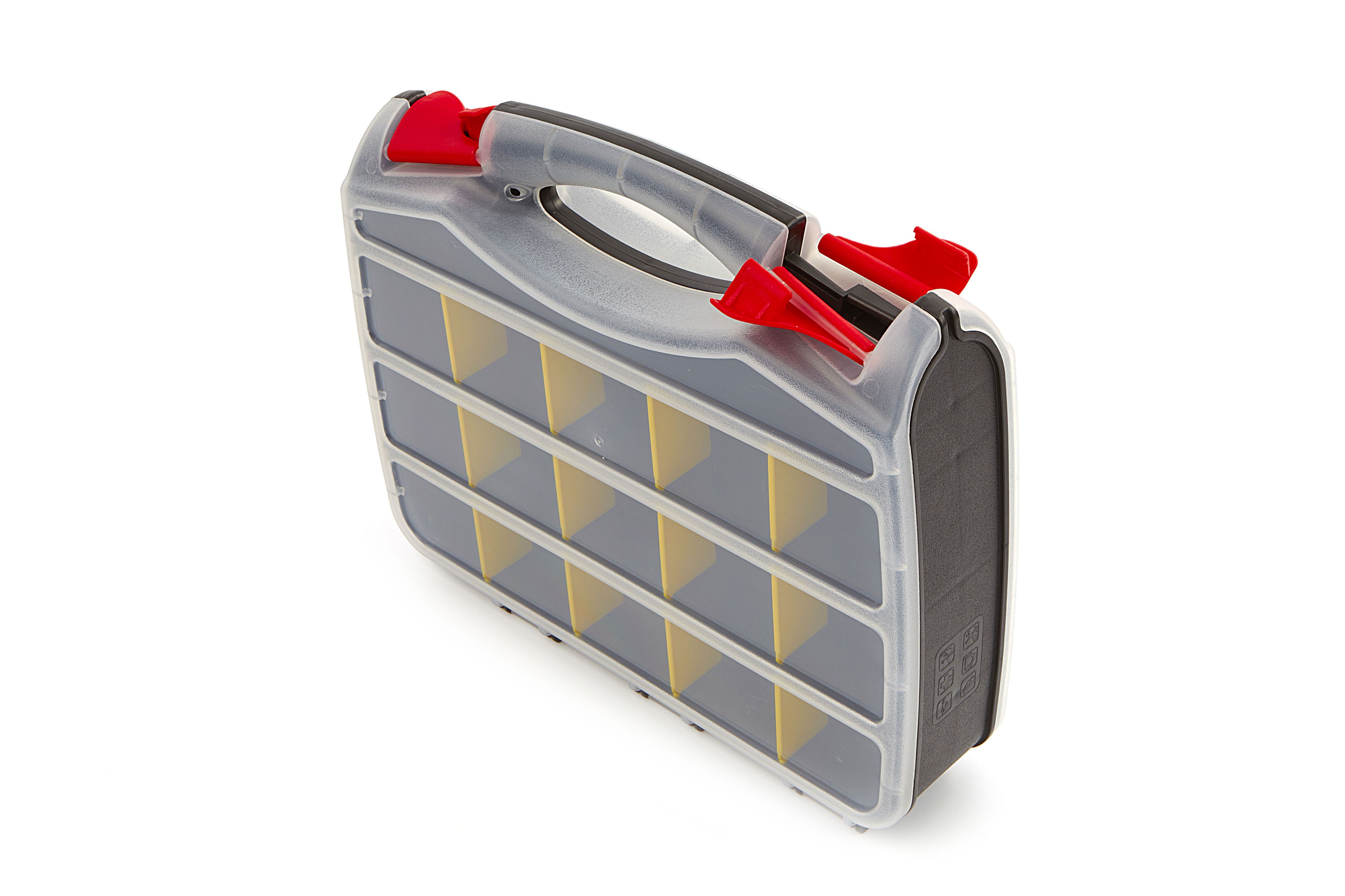 HBM Double coffre à outils pour assortiment 31 x 26 x 7,5 cm 32 compartiments Image 5