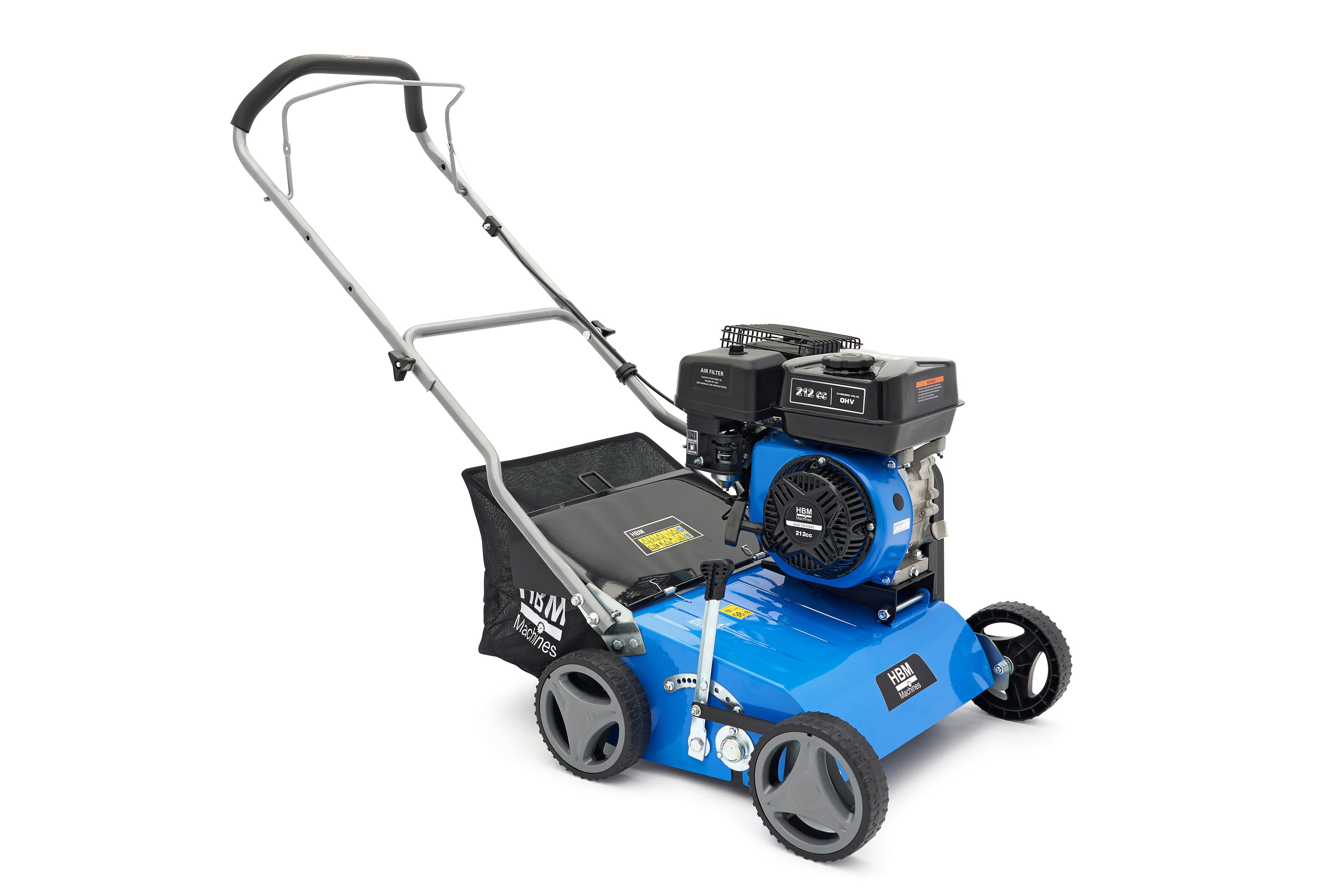 HBM Profi Benzin 208 cc / 4 takt Vertikutierer 400 mm mit 18 Messern Image 2