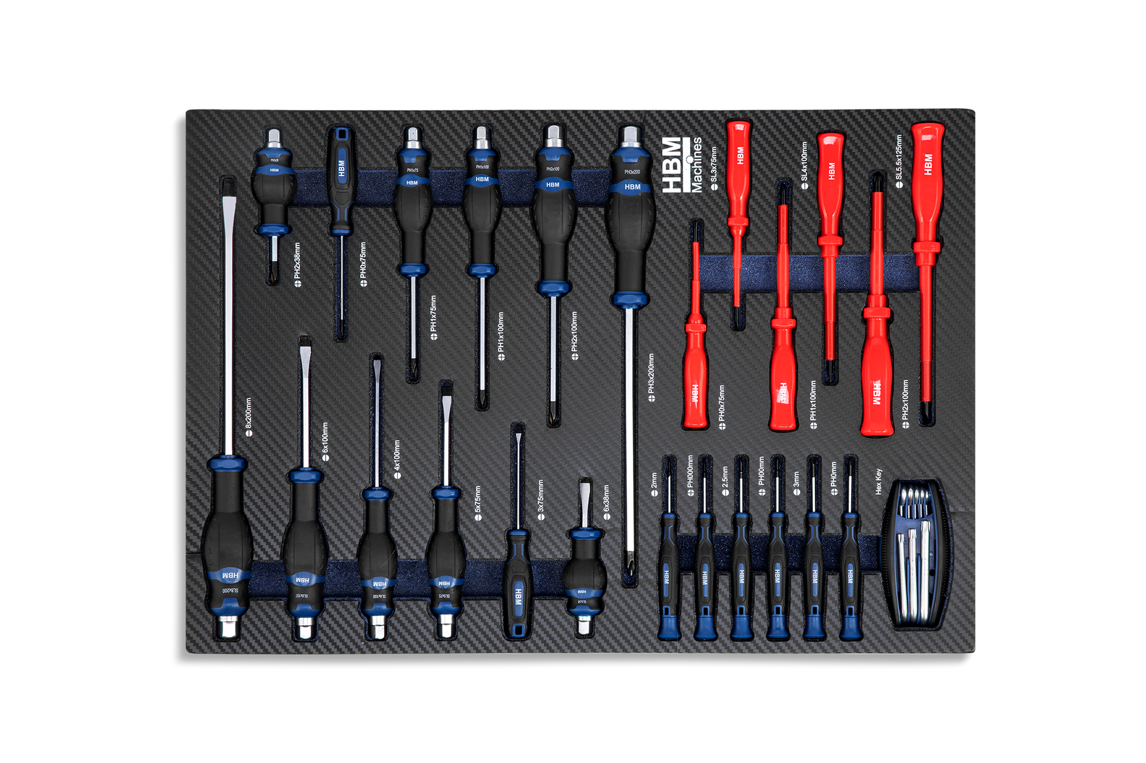 HBM servante à outils garnie, 154 pièces, noire Image 12