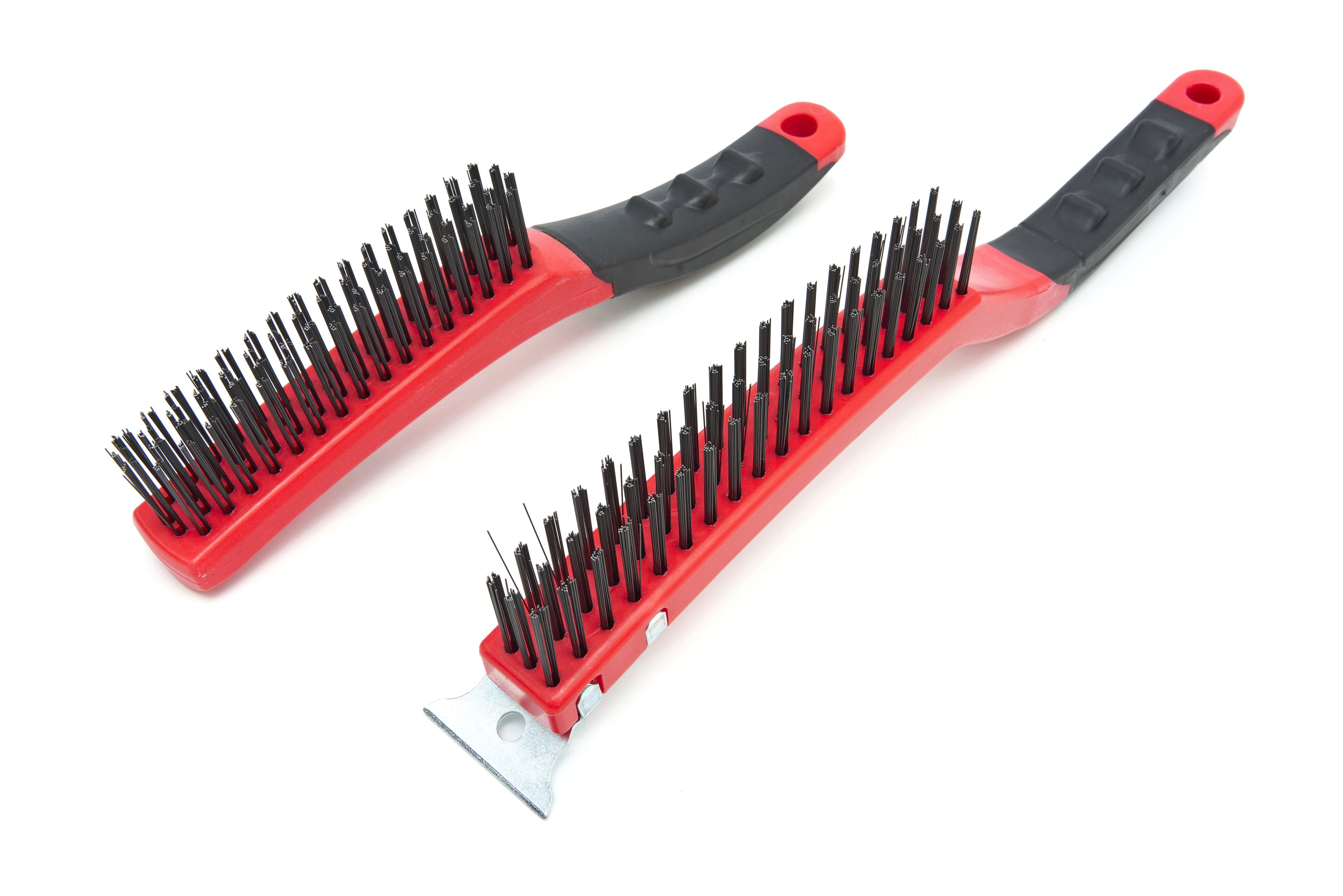 HBM Jeu de brosses professionnelles en acier en 2 parties 250 - 350 mm. Image 3