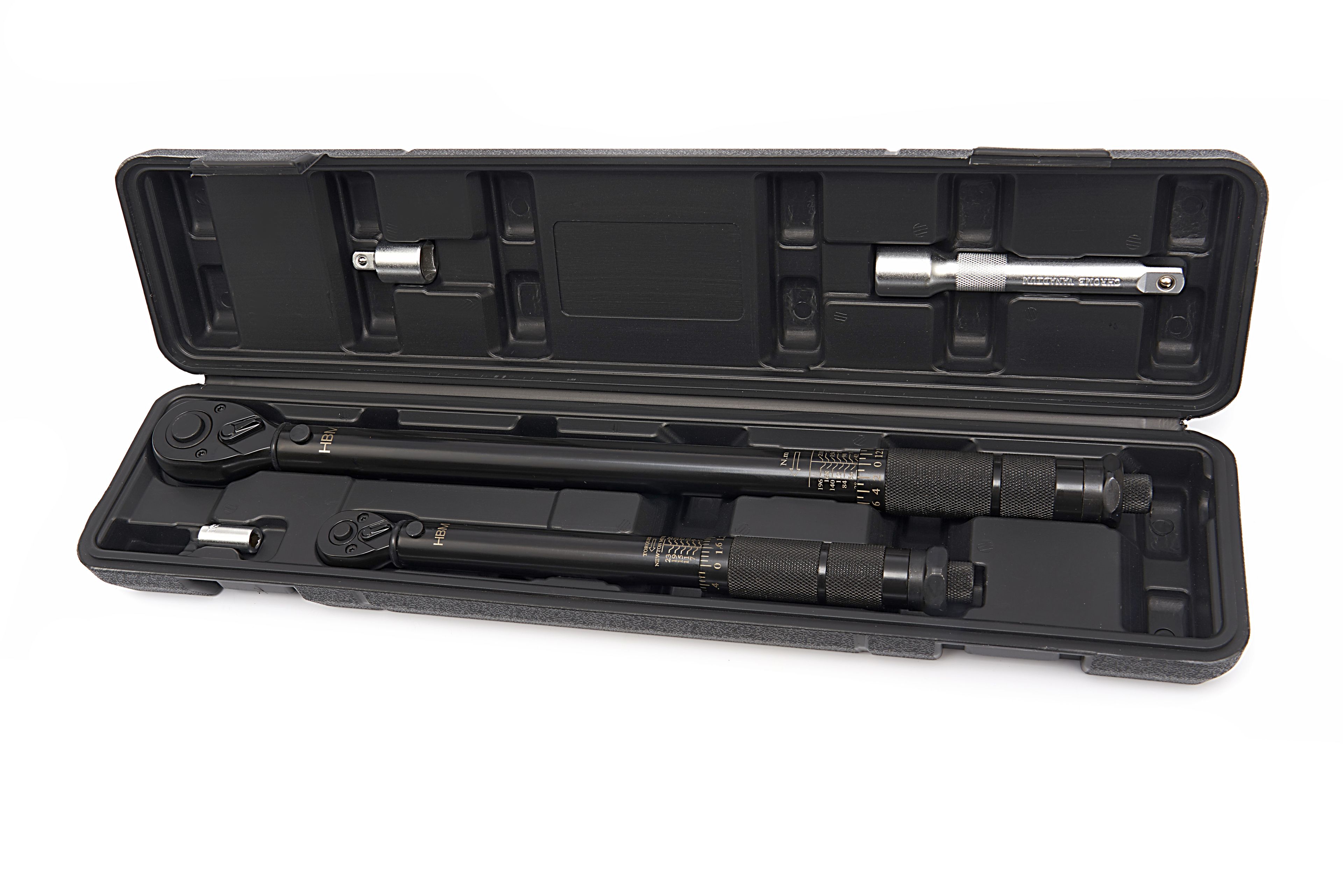 HBM momentsleutelset 5-delig, 5 - 210 Nm