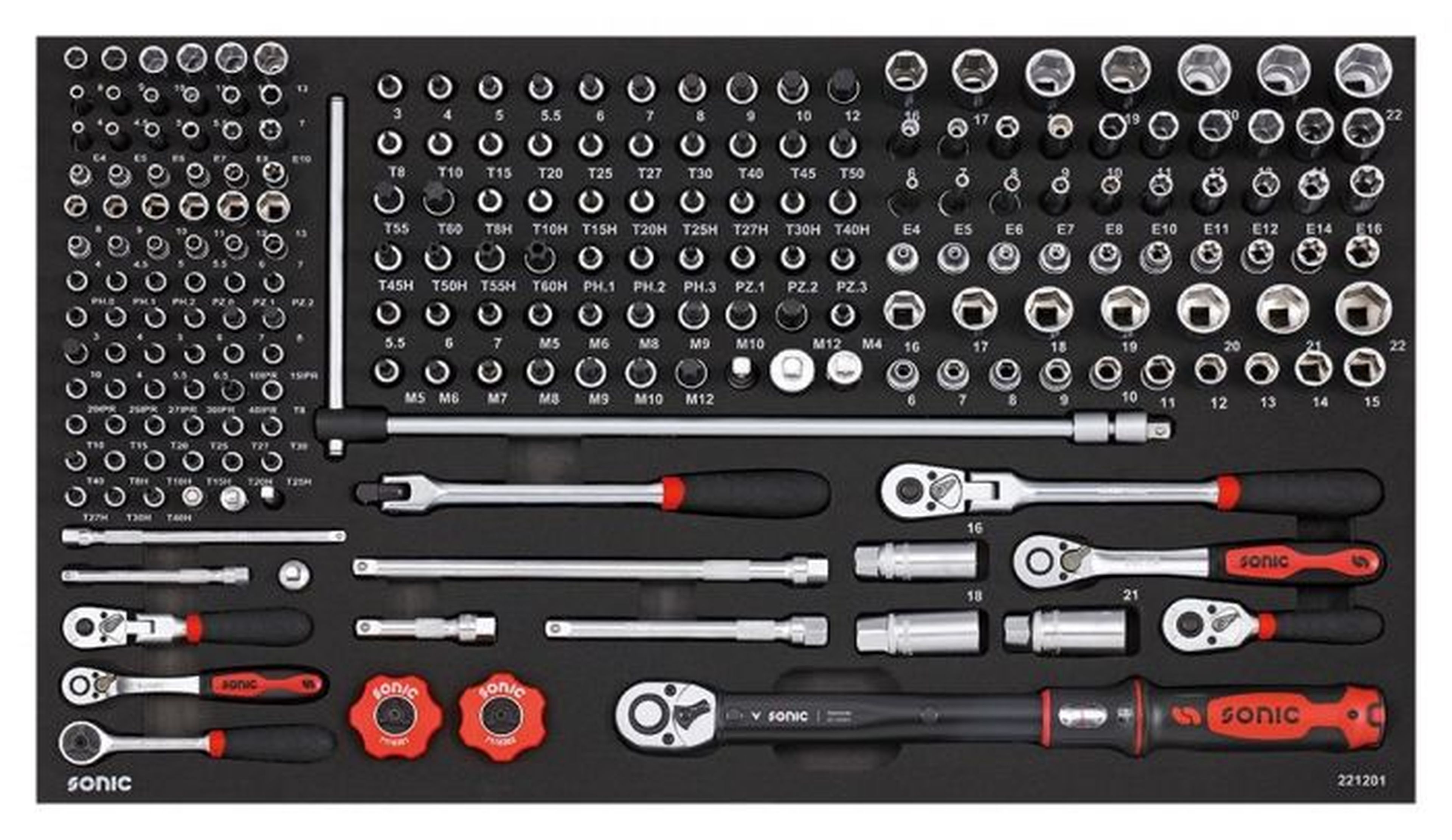 Sonic Next S12 gevulde gereedschapswagen 485-delig Image 3